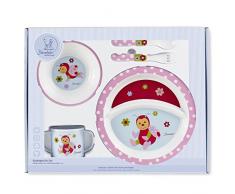 Sterntaler Set de vaisselle Katharina, Assiette, bol, cuillère, fourchette, Tasse, Âge: Pour les bébés à partir de 6 mois, Rose