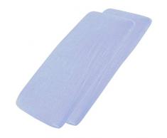 4 X Drap-housse en jersey 100% coton pour lit bébé Bleu 70 x 140 cm