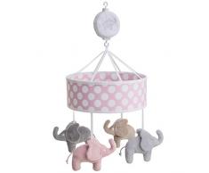 Rätt Start Motif éléphant musical Lit de bébé jouet, Rose