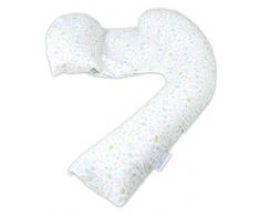 Dreamgenii Pregnancy Support/Feeding Pillow Coussin de Maternité Nature Gris/Vert