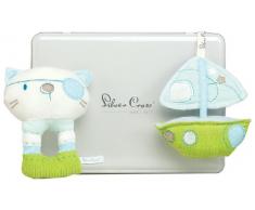 Silver Cross Set Hochet Pirate - Chat Pirate et Bateau - Boîte