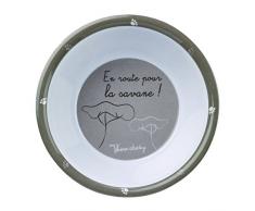 THERMOBABY Bol Mélamine Décorée Savane Beige/Blanc