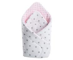 Minky Couverture anti-insectes 100% coton 75 x 75 cm Double face douce et multifonctionnelle pour bébé