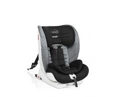 BREVI Tazio TT Siege Auto avec Top Tether Groupe 1/2/3 Inclinable Gris Mélange 9-36 kg