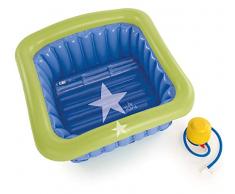 Jané Baignoire Réducteur de Receveur de Douche Gonflable Comprend Gonfleur avec Ventouses/Bouchon 60 x 60 cm 70 L