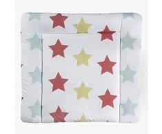 Schardt Matelas à Langer Plastique Lavable Maxi Star 84 X 74 cm Rouge