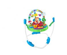 Fisher-Price Jumperoo Puppy Eveil Progressif trotteur bébé, 2 modes de jeu, sons et lumières, siège rembourré tournant à 360°, 6 mois et plus, FBL69