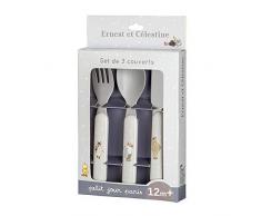 Petit Jour Paris - EC903K - Set de 3 couverts Ernest & Célestine - pour manger comme un grand!