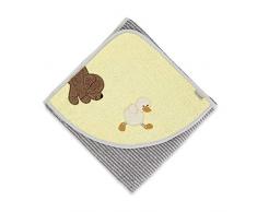 Sterntaler Serviette de Bain Hanno et Edda, Âge : À Partir de 0 Mois, 100 x 100 cm, Gris