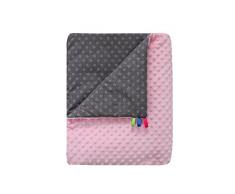 cosing 337–072–03 Couverture Couverture pour bébé erstling Minky, rose