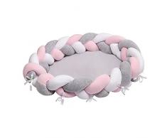 LULANDO Baby Nest cocon pour bébé/nourrisson, cocon à usage multiple, coussin pour bébé, couffin de voyage portable, anti-allergique, certificat Oeko-Tex, dimensions: 90 cm x 60 cm x 17 cm