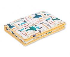 Pepi Leti 685843716426 Couverture pour bébé Motif Minky Multicolore 100 x 75 cm