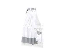 Pinolino 640890-8 Ciel de lit pour lit denfant Blanc/gris