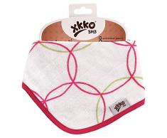 XKKO bmbbn d014 a Bamboo Muslin, Bandana ou Bavoir Rose