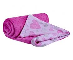 Medi Partners 5902768189551 Couverture déveil multifonction en coton double face pour poussette Rose 75 x 100 cm