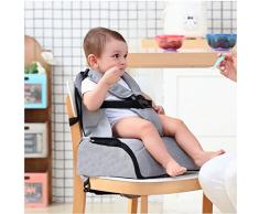 Babify Chaise haute de voyage 2 en 1 Soft Grey