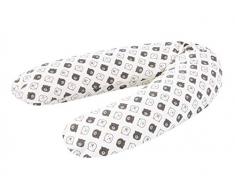 Träumeland TT19111 Coussin dallaitement en forme détoile jaune pour une grossesse confortable et un allaitement relaxant. Longueur : 190 cm - Multicolore