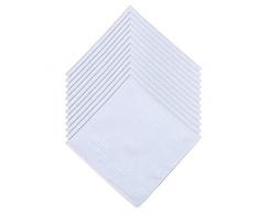 Dudu N pour bordure en satin de coton Mouchoirs, 12 pièces