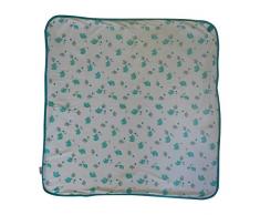 Schlummersack Serviette de bain douillette et douillette avec capuche 80 x 80 cm Motif éléphants Unisexe Blanc Pour garçon et fille 1-3 ans