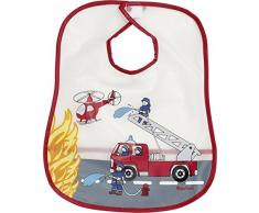 Bavoir pompiers rouge en PEVA Playshoes 506504 