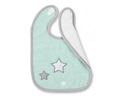 Sterntaler Bavoir Imperméable en Eponge Motif Elvis le Suricate Aqua