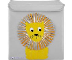 Potwells Designs Boîte de rangement Motif lion