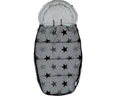 The Original Dooky 126931 Dooky 126931 Sac Poussette Large Grey Leaves, gris avec étoiles, Large