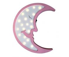 Lampe Déco Rose forme Lune LED - ZEMUP