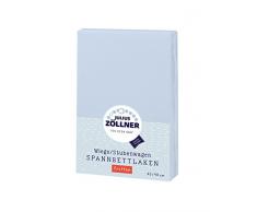Julius Zöllner Drap-Housse Frottée pour le Berceau - Bleu Clair - 90/40 cm