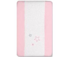pirulos ours Star – Housse pour matelas à langer ajustable, Couleur Rose
