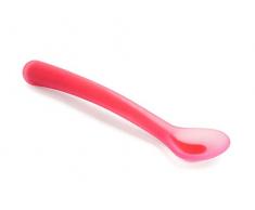 Suavinex Cuillère Souple Silicone Fluorescent Rose
