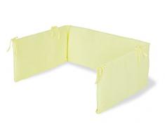 Pinolino Tour de lit avec fermeture à glissière en tissu éponge pour lit bébé (Citron)