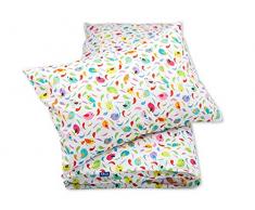 Pepi Leti 685843715450 Parure de lit pour enfant Motif oiseau arc-en-ciel Multicolore
