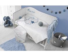 Belisima 5902012148303 Wings Parure de lit 6 pièces en zircone Bleu/multicolore 90/120