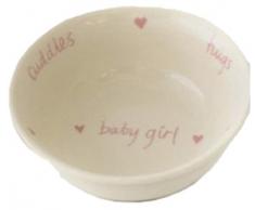 Kitted Out Boo Bunny Bol pour bébé dans une boîte souvenir Rose