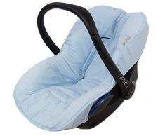 Housse matelas universelle pour groupe 0 ou Maxi-Cosi. Modèle Topitos Bleu. matelassée