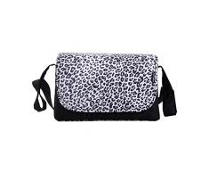 My Babiie Leopard Sac à langer, Noir