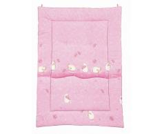 Julius Zöllner 95000 1600 2 - Couverture de sol bébé env. 95/135 cm - Motif mouton - rose