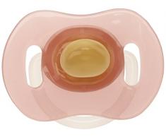 Mebby Sucette Anatomique Rose en Latex 0-6 Mois avec motifs abstraits