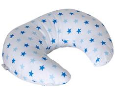 Coussin dallaitement Motif étoiles Blanc/bleu