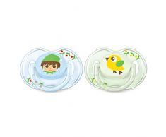 Philips Avent SCF169/45 Sucette classique motif Poussin/Elfe 0-6 Mois - Pack de 2