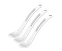 Twistshake Lot de 3 cuillères à soupe pour 6 mois et plus Blanc