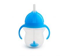 Munchkin Tasse dApprentissage à Paille Fléxible Tip/Sip - Bleu - 207 ml