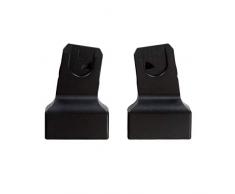 Hauck Adaptateur pour fixer un siège auto cosi universel sur la poussette Apollo, Saturn R, Mars de hauck, 1 Paire - Noir