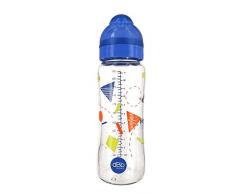 dBb Remond Biberon Verre L.O Motif Géométrie Système Marine Translucide 330 ml