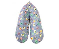 Flexofill 2008-1-591 - Coussin dallaitement avec housse - taille XL 190 x 40 cm - arbres et chouettes bleu