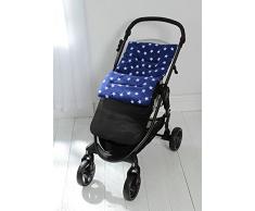 en polaire Motif Chancelière/Cosy orteils Compatible avec Quinny Buggy Poussette Poussette Blue Star/extérieur noir