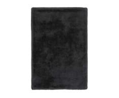 Lalee Tapis Shaggy en Polyester Doux uni Heaven 800 Graphite 160x230cm 100% 160 x 230 cm, Noir