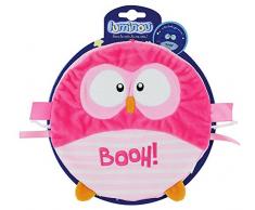 JEMINI 040712 LUMINOU Doudou Booh chouette rose 22 cm