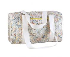 Sac à langer bebe en coton liberty étoiles multicolores